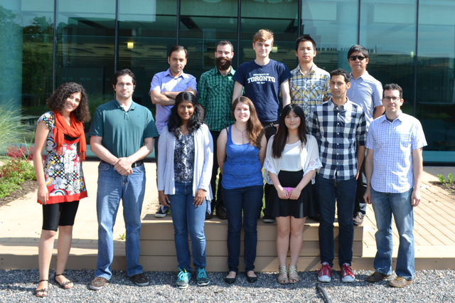 Spring 2016: (Top): Amir, Russ, Paul, Ezra, Yong (Bottom): Nafiseh, Stephen, Thurga, Julia, Sam, Josh