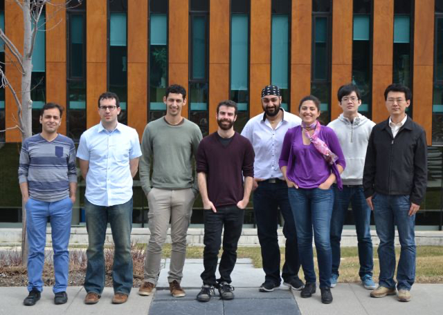 Fall 2014: (Left to Right): Amir, Josh, Sam, Russell, Nanak, Nafiseh, Tai-Wei, Haowei